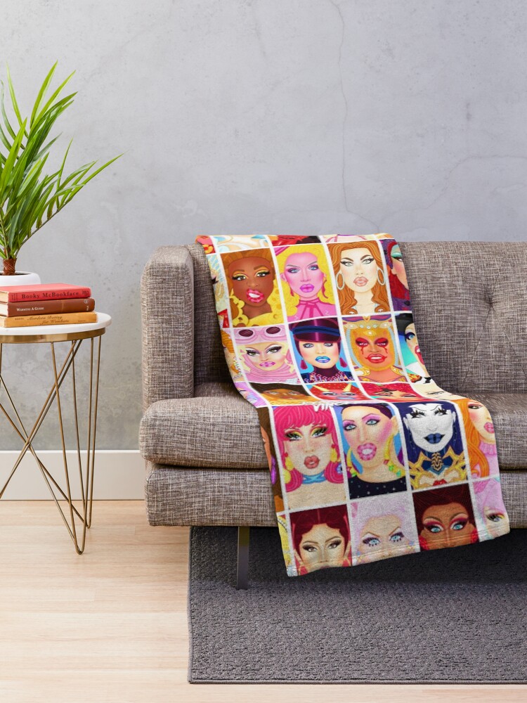Alternate view of DRAG QUEEN ROYALTY Throw Blanket