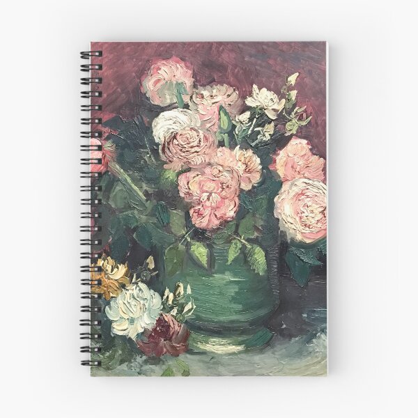 Item preview, Pink Flowers Painting Van Gogh Post-Impressionist Still Life Vintage Art designed and sold by VintageArchive.
