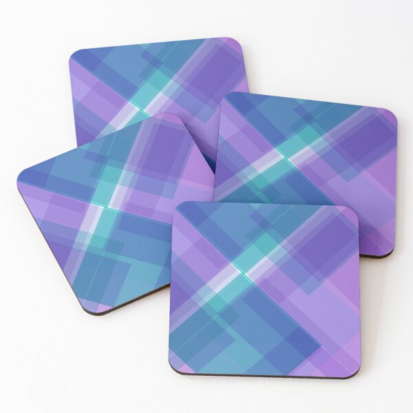 Item preview, Abstract Square Blue Violet Pink Texture Pattern designed and sold by risingrocket.