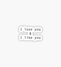 I love you Sticker