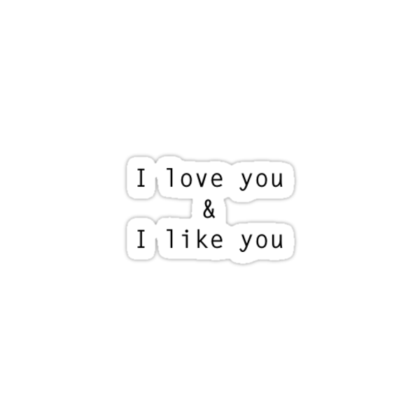 I Love You Stickers By Briannawb Redbubble
