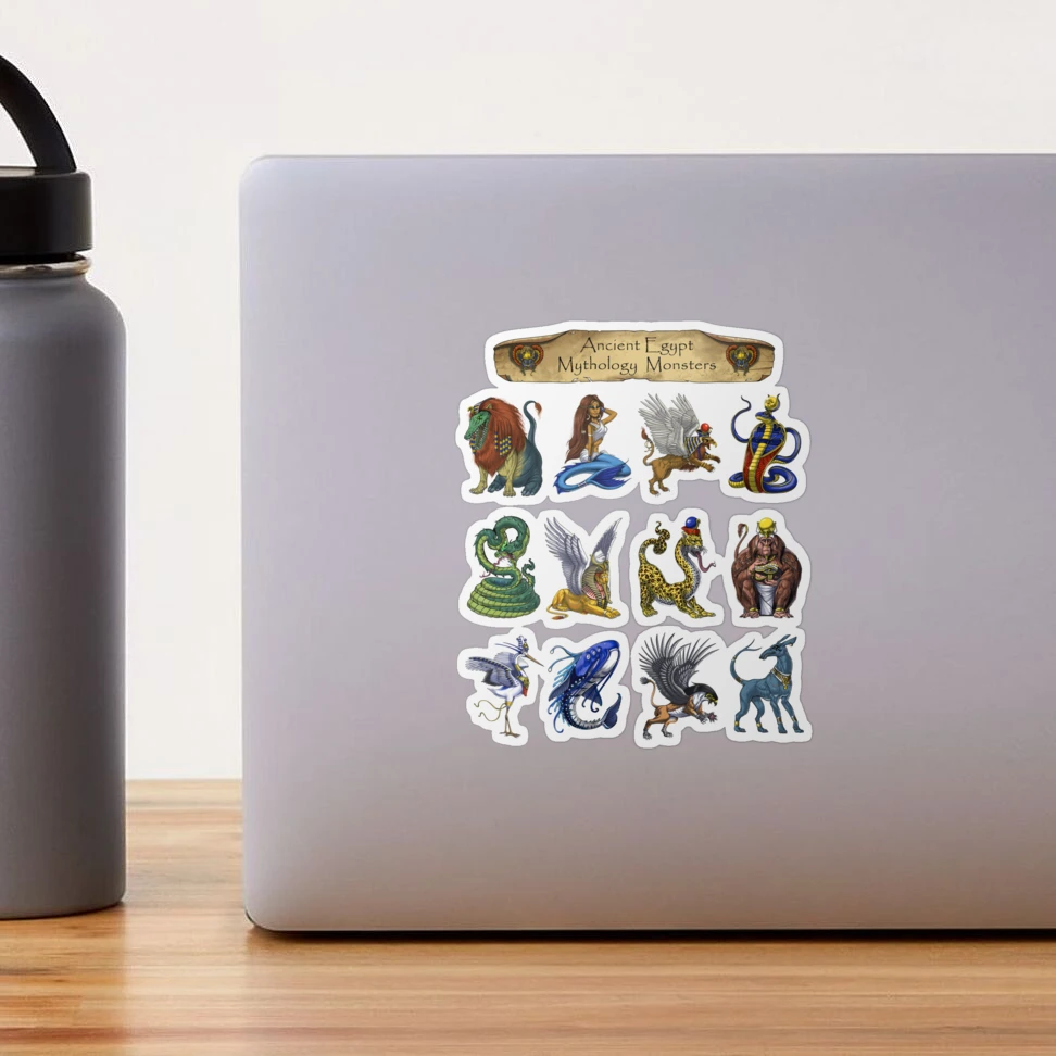 Cute Stickers for Laptop and Water Bottle Egypt