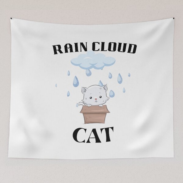 Item preview, RAIN CLOUD AND CAT designed and sold by picky pickers.
