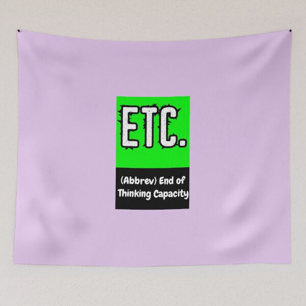 Item preview, ENGLISH-COLLEGE LIFE 1 ETC End Of Thinking Capacity  T-Shirt designed and sold by Sebasweins.