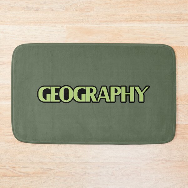 Item preview, Geography - Light Green Bold Text designed and sold by Chubuter.