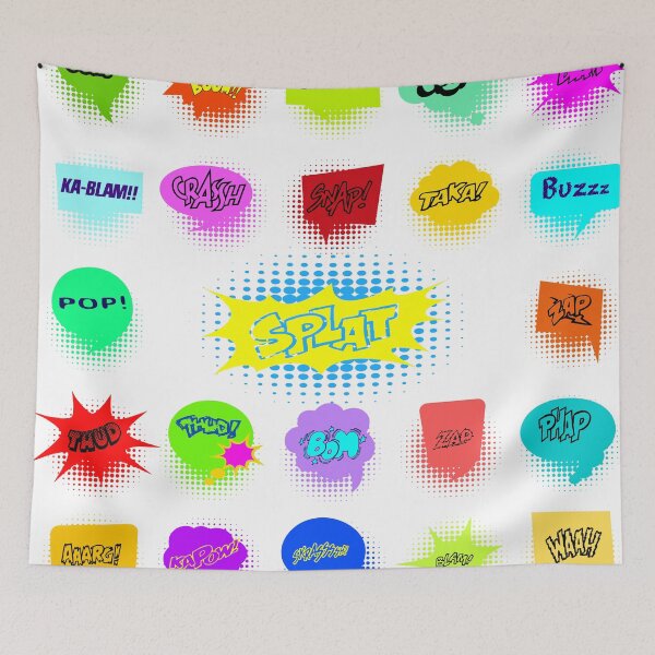 Item preview, Colorful Comic Speech Bubbles designed and sold by risingrocket.