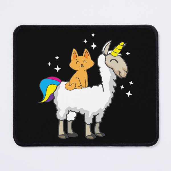 Item preview, Llama Lover Cat Riding Llamacorn Birthday Gift Idea designed and sold by haselshirt.