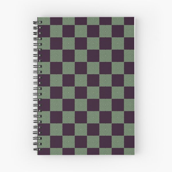 Item preview, Checkered Stripes - olive & raisin designed and sold by HappyStudioHS.