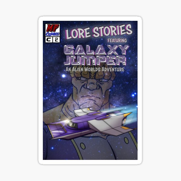 Galaxy Jumper - An Alien Worlds Adventure; Lore Cover Sticker