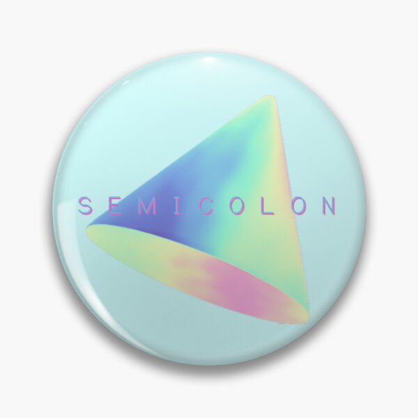Item preview, Semicolon Pastel Retro Tee Shirt Design designed and sold by kosmicwaffle.