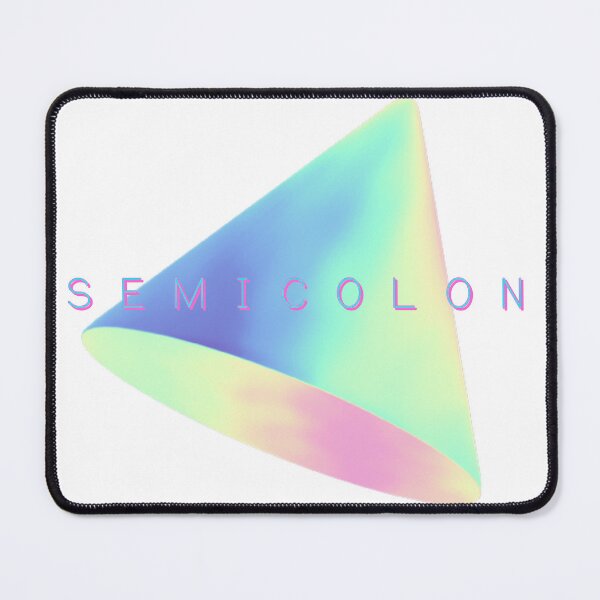 Item preview, Semicolon Pastel Retro Tee Shirt Design designed and sold by kosmicwaffle.