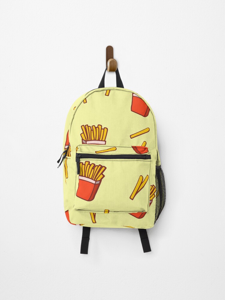 Thumbnail 1 of 3, Backpack, Pattern Fries designed and sold by timegraf.