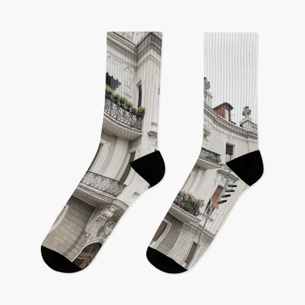 Item preview, White Old Building With Balconies And Windows  designed and sold by The Glasses Girl.