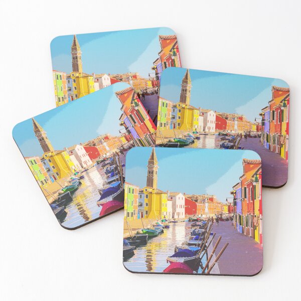 Item preview, Brightly Coloured Homes Burano Venice Italy designed and sold by Anuchartl.