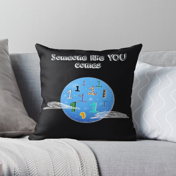Ones in a Blue Moon Throw Pillow