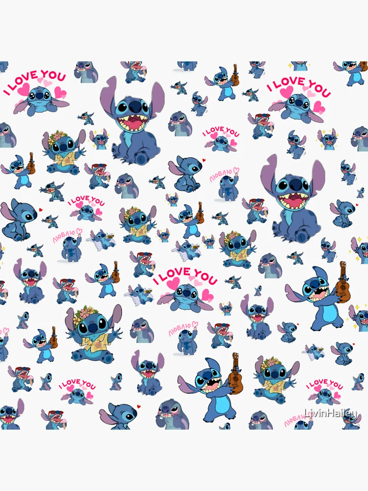 Stitch Sticker Pack - Lilo and Stitch Sticker for Sale by DesignsByP