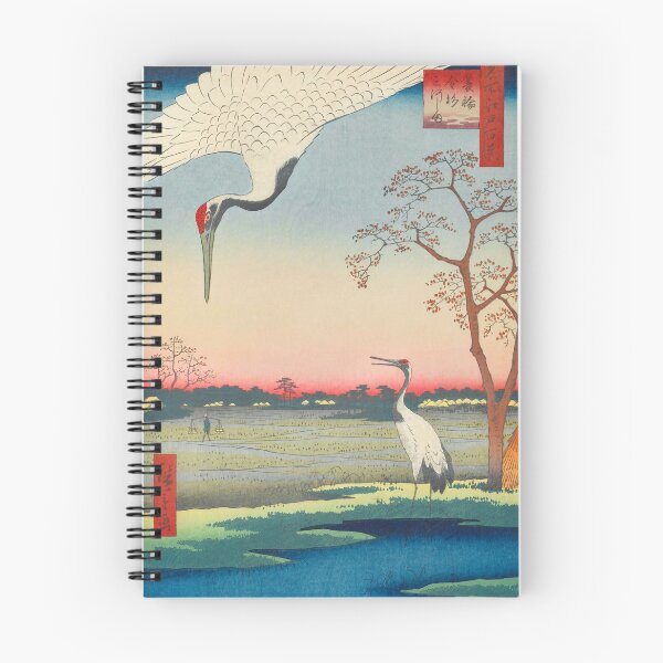 Item preview, Red-crowned crane Vintage Ukiyo-e Japanese Art designed and sold by VintageArchive.