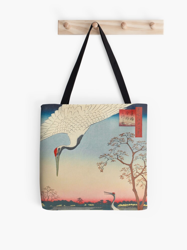 Red-crowned crane Vintage Ukiyo-e Japanese Art