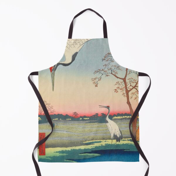 Item preview, Red-crowned crane Vintage Ukiyo-e Japanese Art designed and sold by VintageArchive.