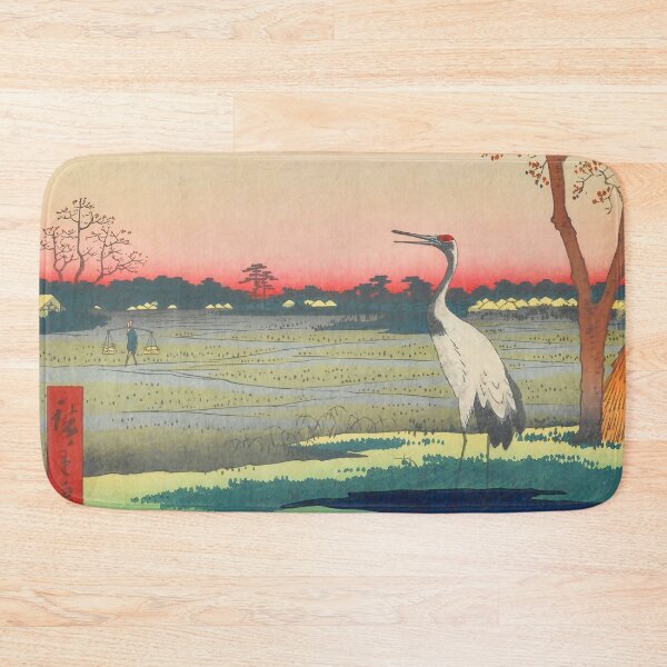 Item preview, Red-crowned crane Vintage Ukiyo-e Japanese Art designed and sold by VintageArchive.