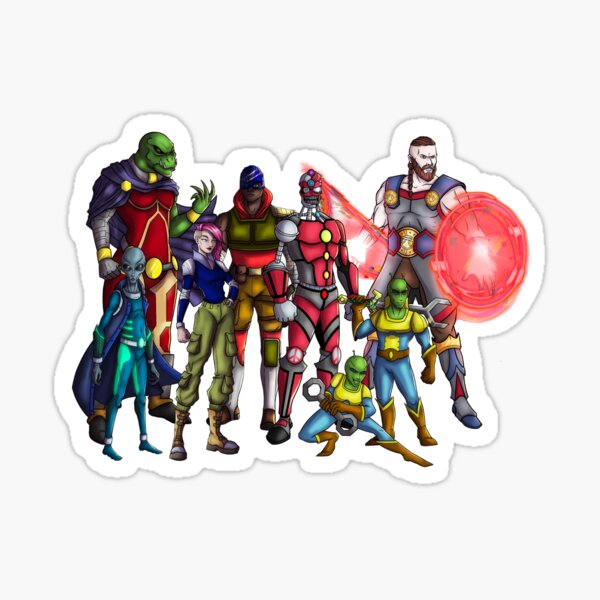 Galaxy Jumper Crew Sticker