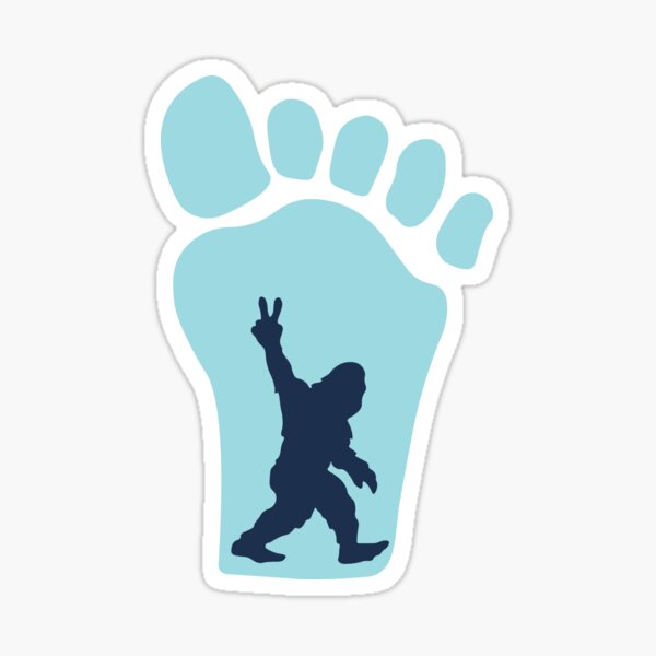 Yeti Bigfoot Footprint Sasquatch Vinyl Decal