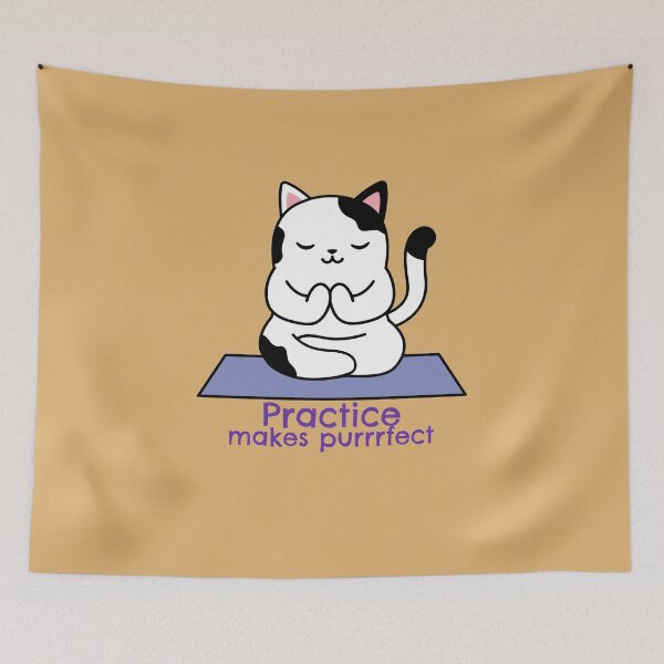 Item preview, Practice Makes Purrfect-Cat Mood designed and sold by DiensDesign.