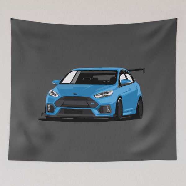 Item preview, Ford Focus RS BLUE Art Style designed and sold by SketchNinja.