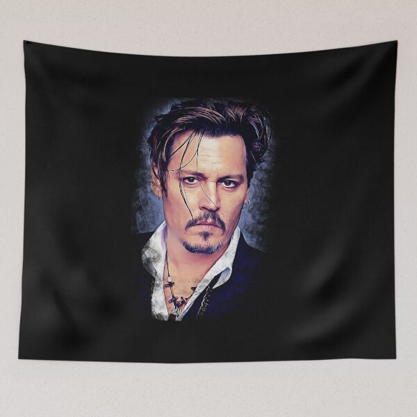 Item preview, Johnny Depp Wallpaper Art Painting designed and sold by Wrestee.