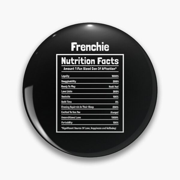 Item preview, Frenchie Nutrition Facts Funny Dog Gift designed and sold by Guarddogdrive.