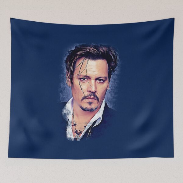 Item preview, Johnny Depp Wallpaper Art Painting designed and sold by Wrestee.