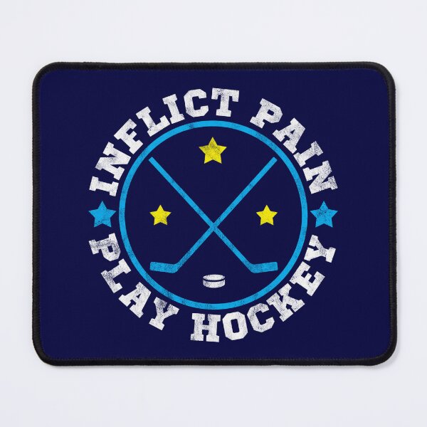 Item preview, Inflict Pain Play Hockey, Blue and Yellow Version designed and sold by gamefacegear.