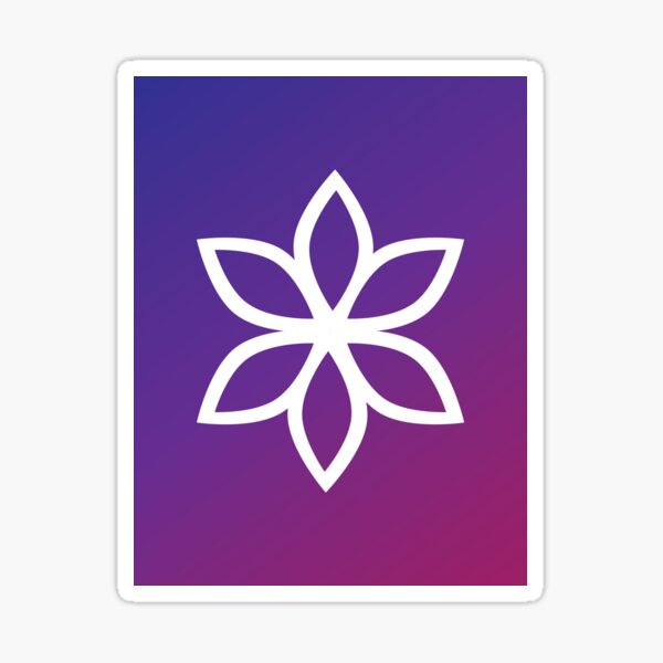 Gradient Flower Sticker