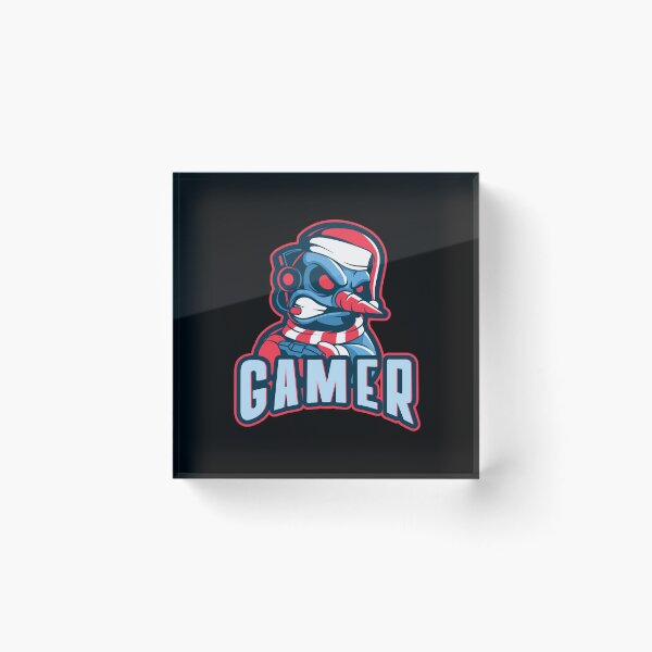 Item preview, Gamer with Aggressive Snowman designed and sold by PRIVARSHU.
