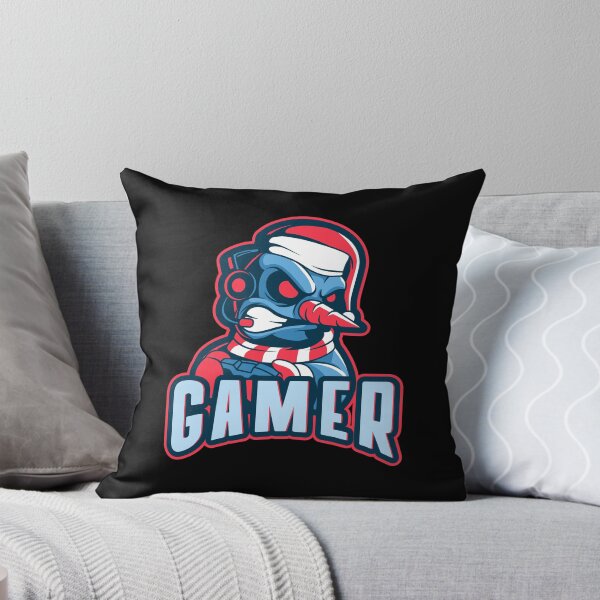 Item preview, Gamer with Aggressive Snowman designed and sold by PRIVARSHU.
