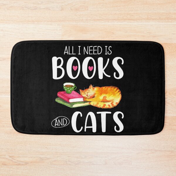 Item preview, All I Need Is Books And Cats designed and sold by SunsetGloww.