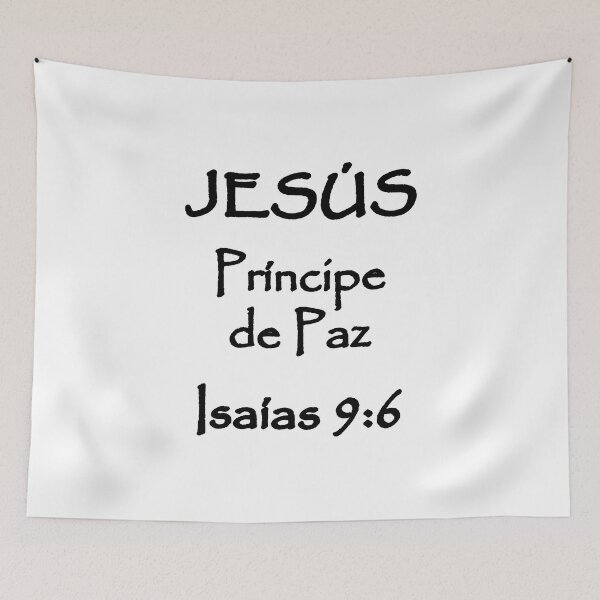 Item preview, Isaiah 9:6 Jesus Prince of Peace Spanish Bible Verse designed and sold by NombresDeJesus.