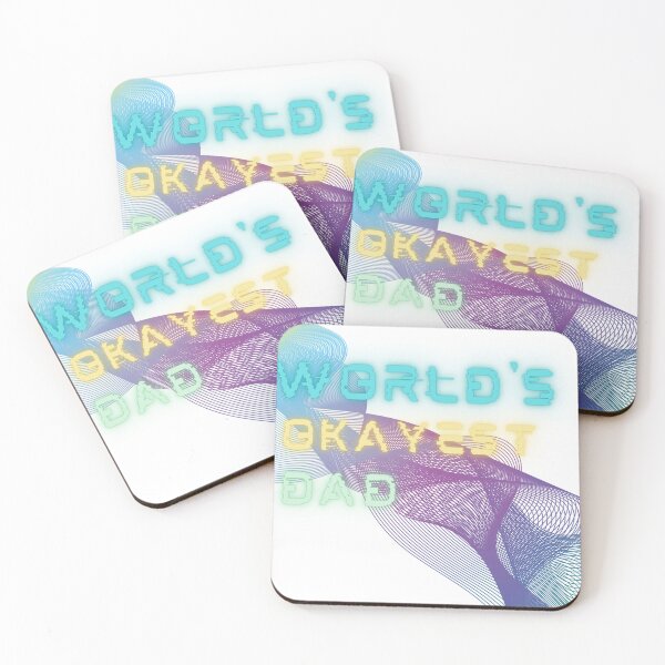 Item preview, world's okayest dad colorful designed and sold by blackitaa.
