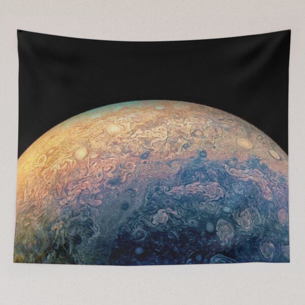 Item preview, Juno Polar View of Planet Jupiter Generative Painting designed and sold by Jim Plaxco.