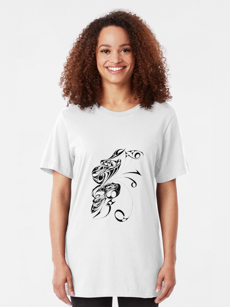 Alternate view of Scary Monster doodle Tee Slim Fit T-Shirt