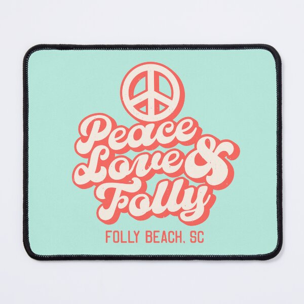 Item preview, Peace Love and Folly - Folly Beach South Carolina SC Tourist Souvenir  designed and sold by carolinafound.