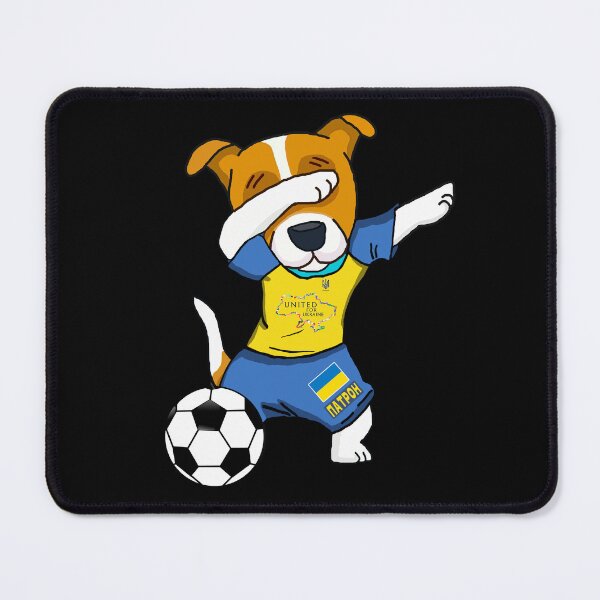 Item preview, Dabbing Ukrainian Patron Dog Hero - Football Team Player designed and sold by Aide.