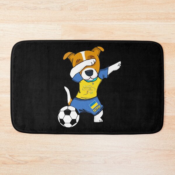 Item preview, Dabbing Ukrainian Patron Dog Hero - Football Team Player designed and sold by Aide.