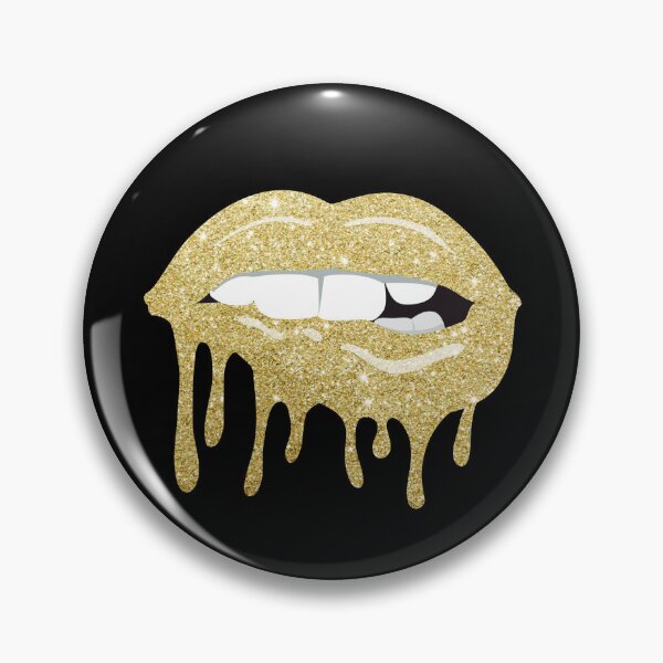 Artikelvorschau, Women's Dripping Lips Gold Kiss Gold Lip Biting Gold Lips Gear entworfen und verkauft von DynamicDesign.