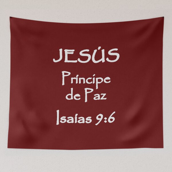 Item preview, Isaiah 9:6 Jesus Prince of Peace Spanish Bible Verse designed and sold by NombresDeJesus.