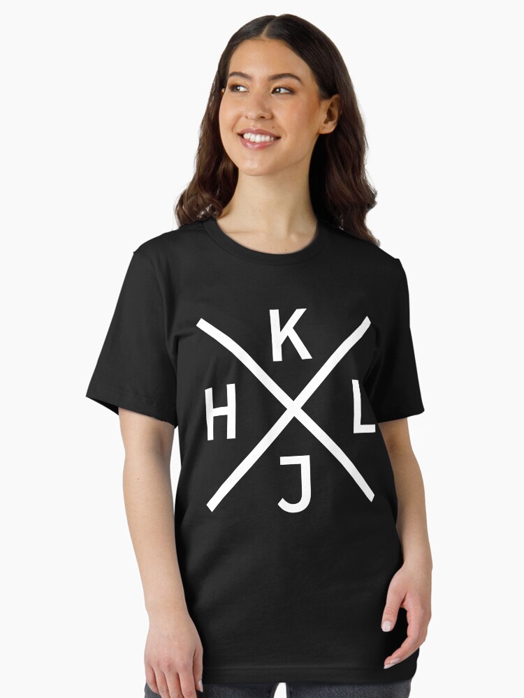 Thumbnail 1 of 7, Essential T-Shirt, HJKL Design for Programmers Using vi/Vim - White Graphic designed and sold by geeksta.