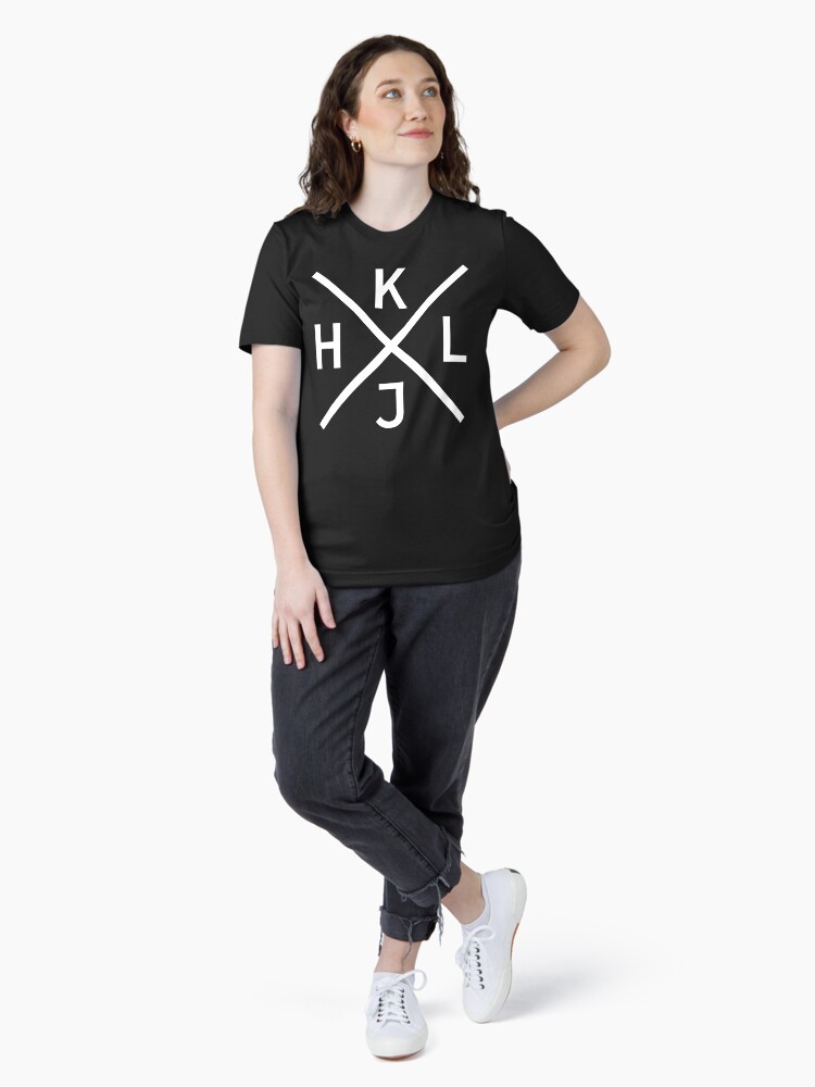 Thumbnail 4 of 7, Essential T-Shirt, HJKL Design for Programmers Using vi/Vim - White Graphic designed and sold by geeksta.