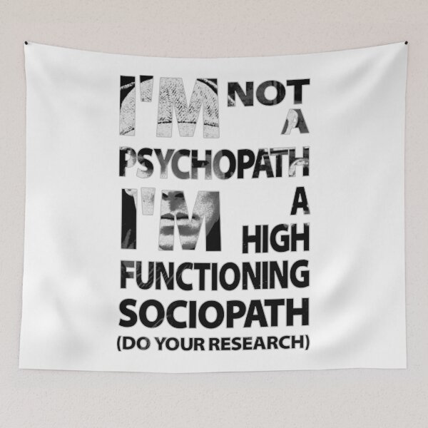 Item preview, Sherlock - I'm Not A Psychopath... designed and sold by Yithian.