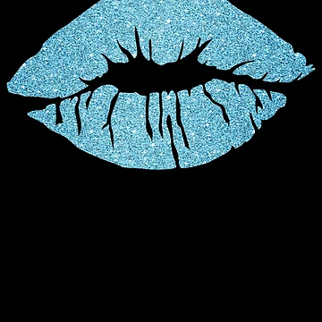 Aperçu de l'œuvre Women's Kiss Lips Blue Lips Blue Lipstick Blue Kiss Gear de DynamicDesign