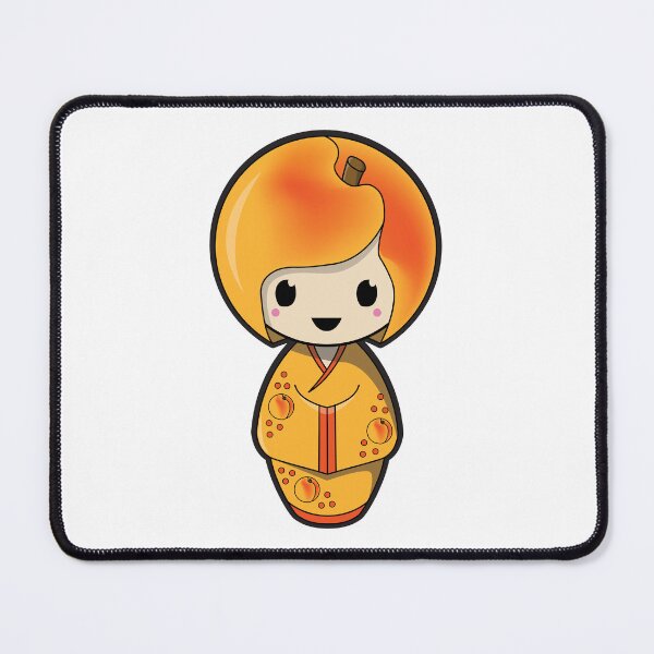 Item preview, Peach Kokeshi Doll designed and sold by BubbleDoll.